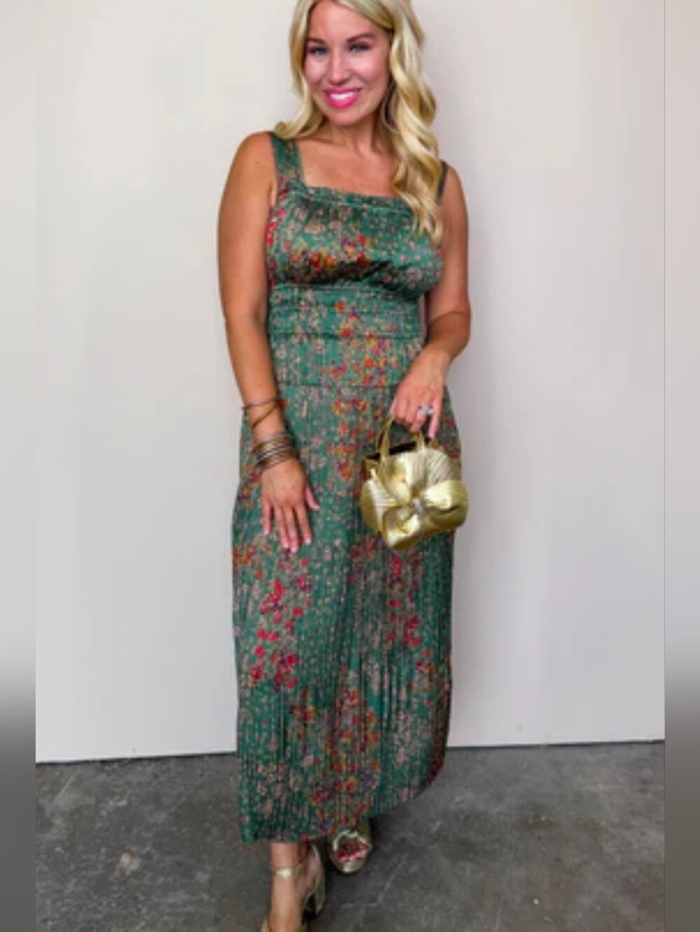 Fate Pleated Maxi Dress